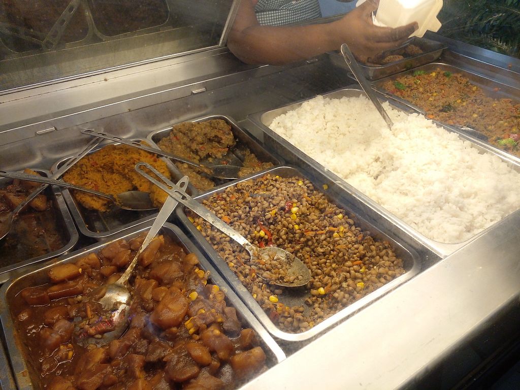 Prepared food and pastries at Juice Power